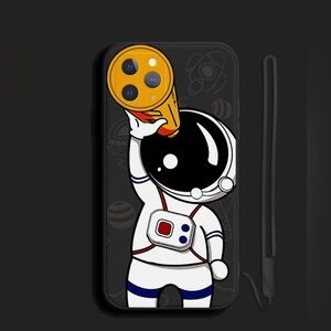 Trendy Astronaut Space Cup Phone Case-Samsung Galaxy S21 Ultra Protector celular